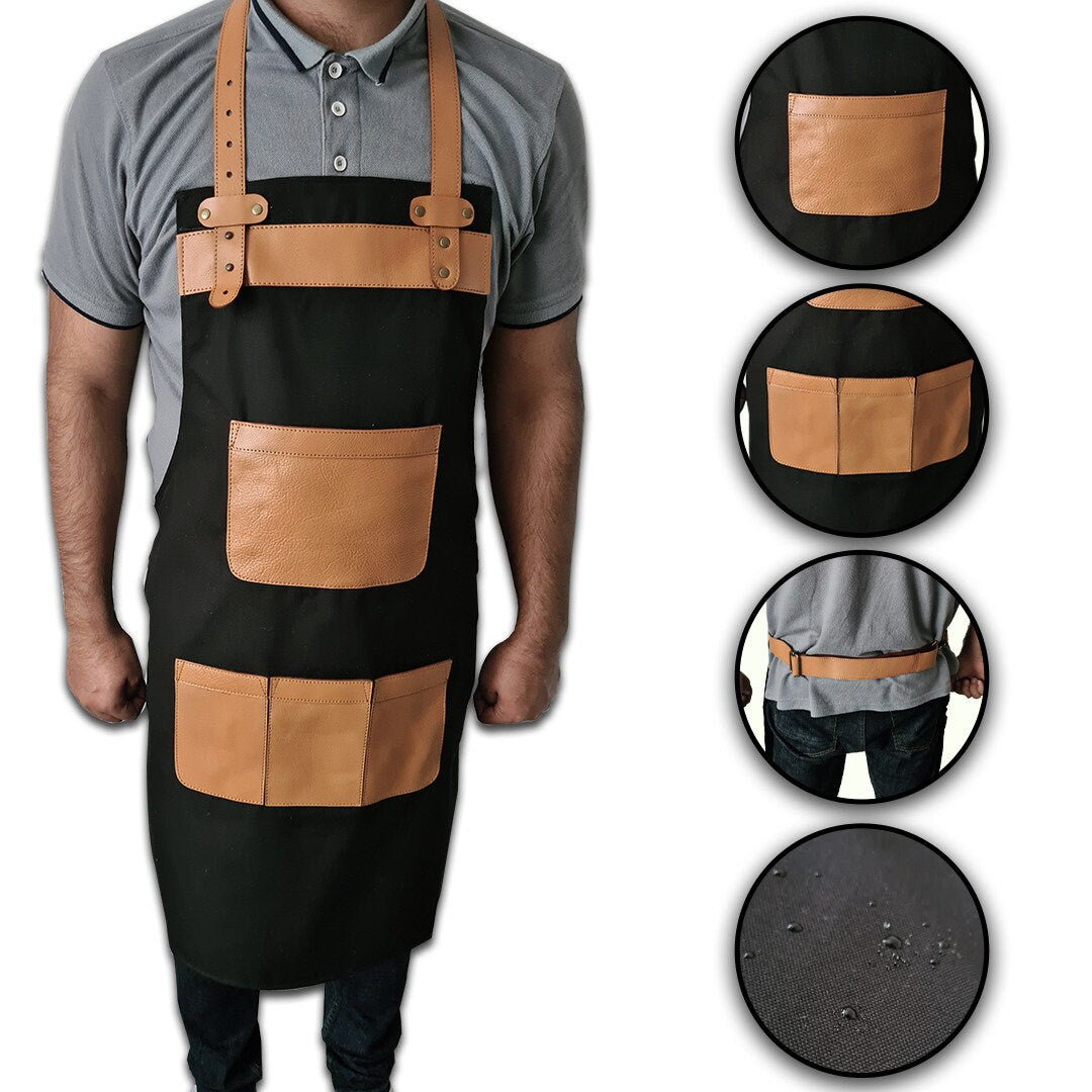 The East Riding of Yorkshire Black Canvas Butcher Apron