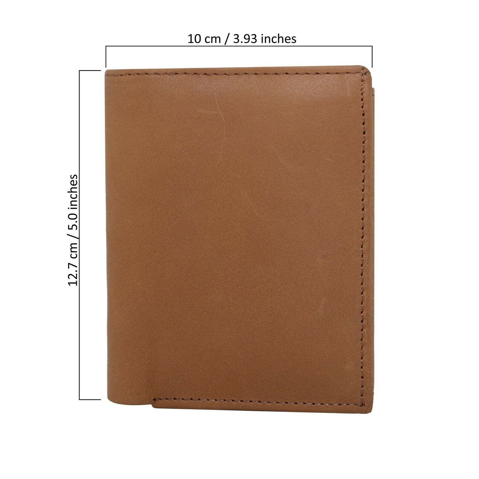 Merseyside Luxury Designer Men's Leather Trifold 14 Card slots Wallet