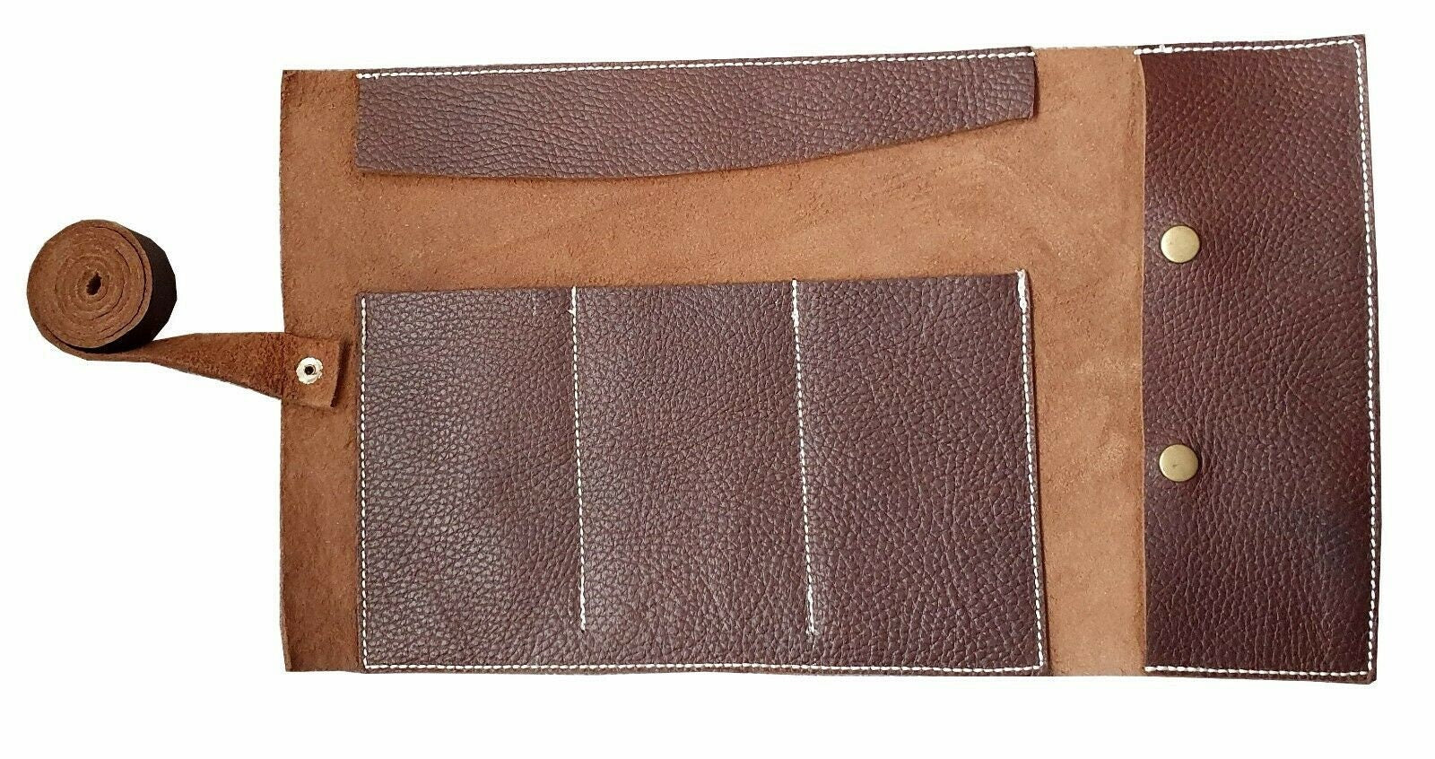 The  Hertfordshire Genuine Leather Brown Watch Roll