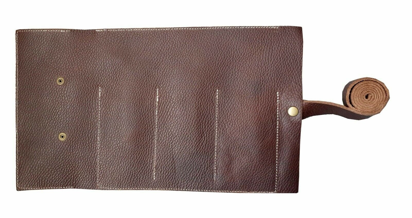 The  Hertfordshire Genuine Leather Brown Watch Roll