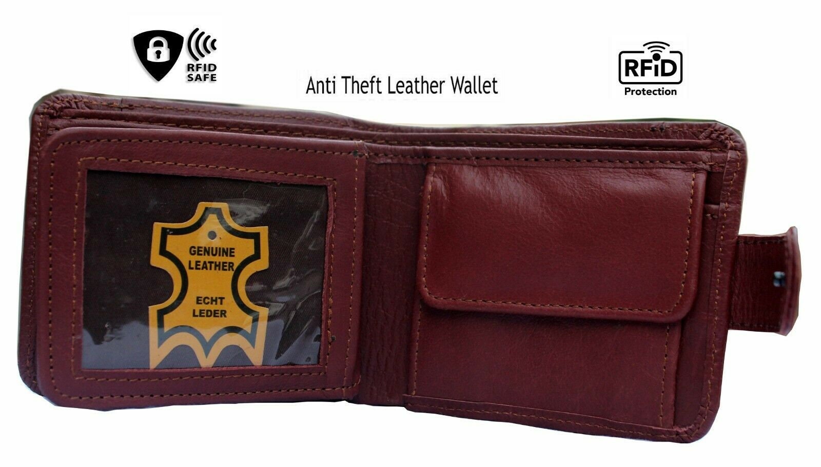 The North Yorkshire Maroon Leather Wallet