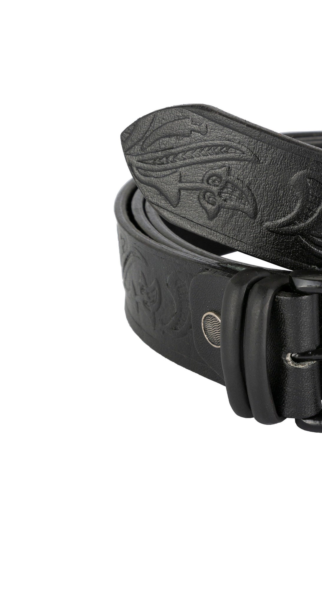 Floral Embossed Luxury real leather belt