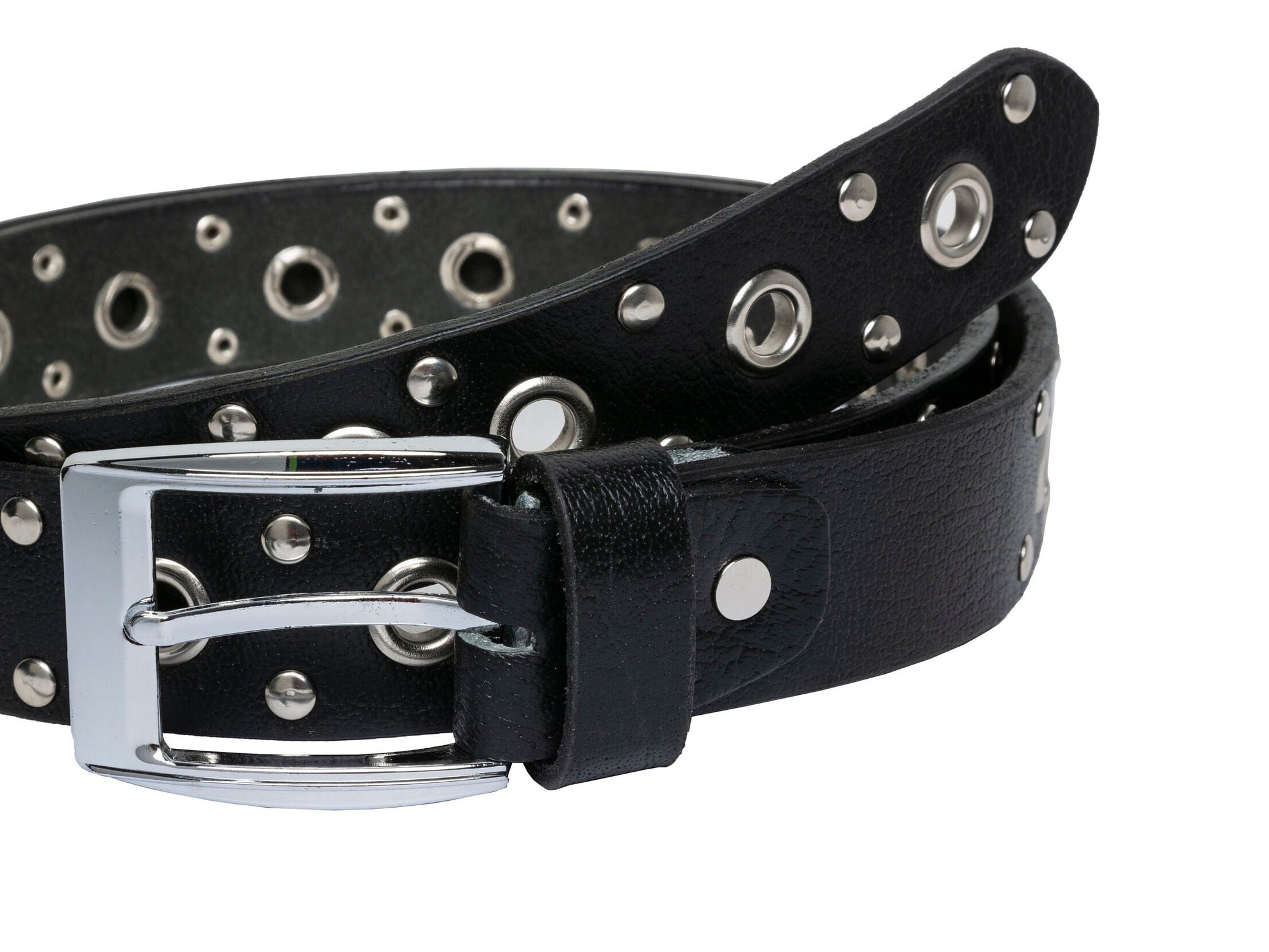 The North Yorkshire leather handmade studded bonded belt