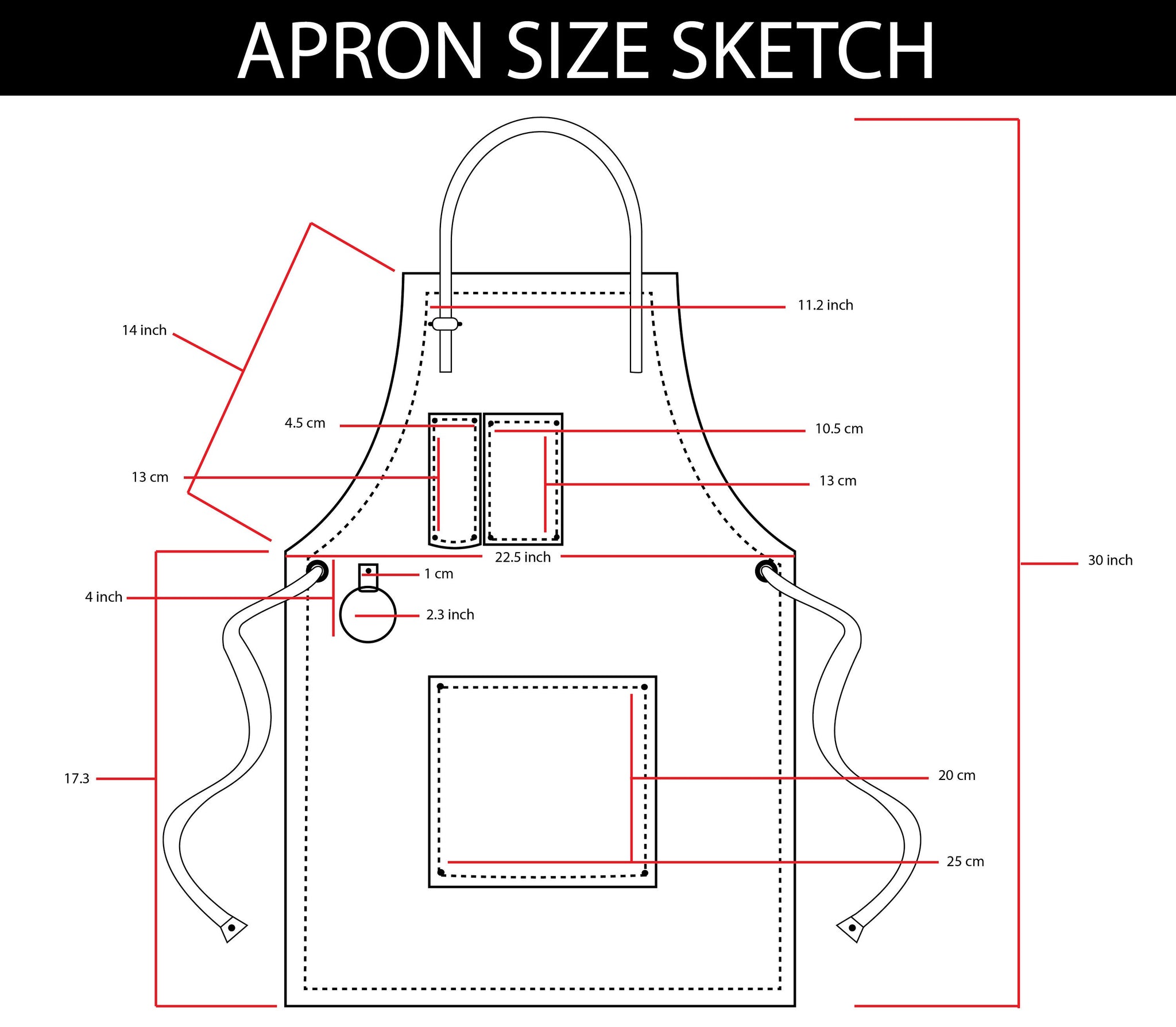 The Dorset Washable Silver Canvas apron with adjustable neck strap