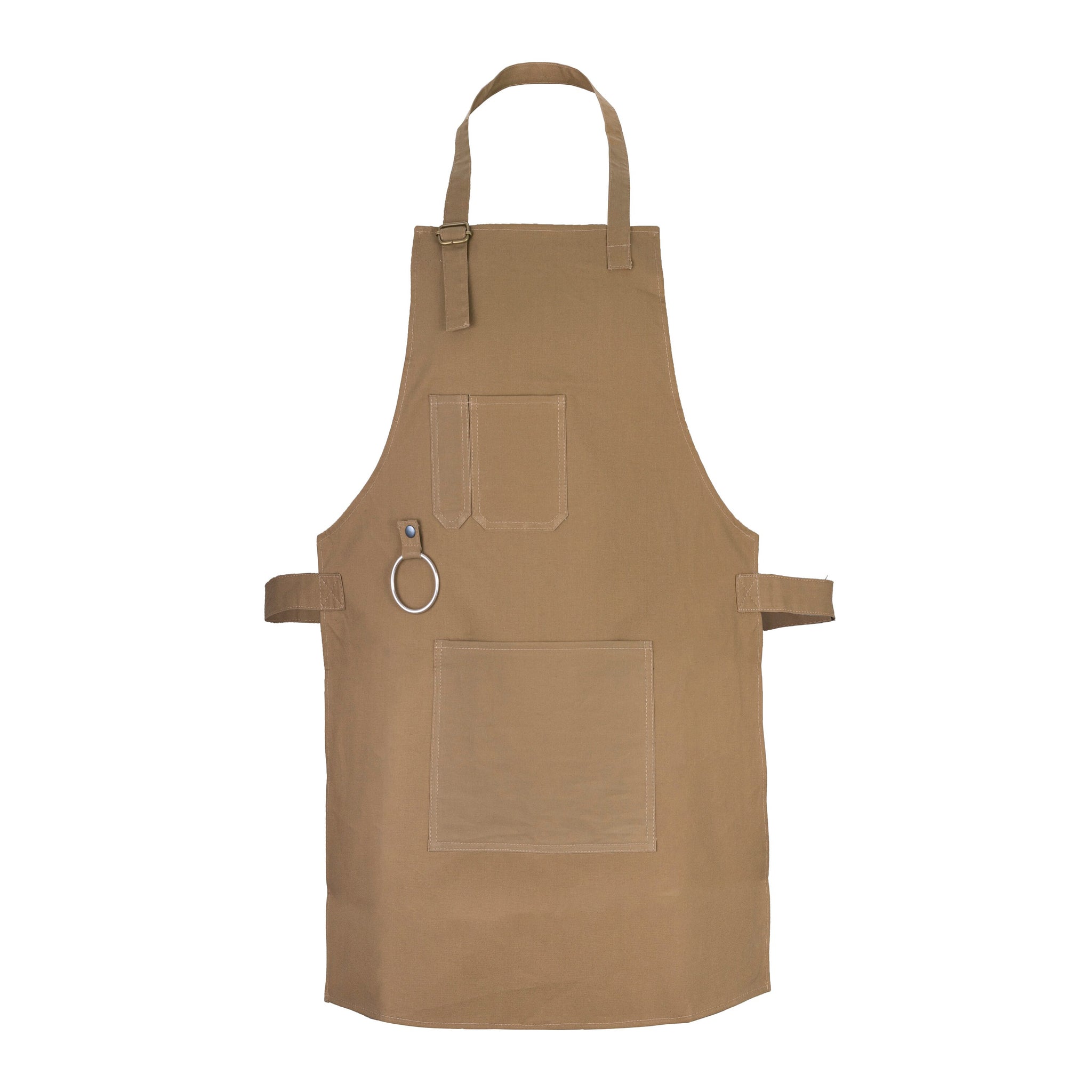 The Merseyside Washable Brown Canvas apron with adjustable neck strap