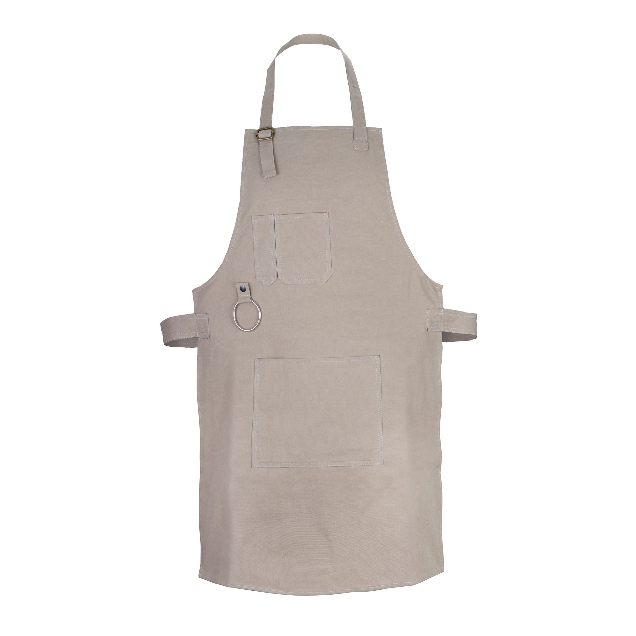 The Dorset Washable Silver Canvas apron with adjustable neck strap