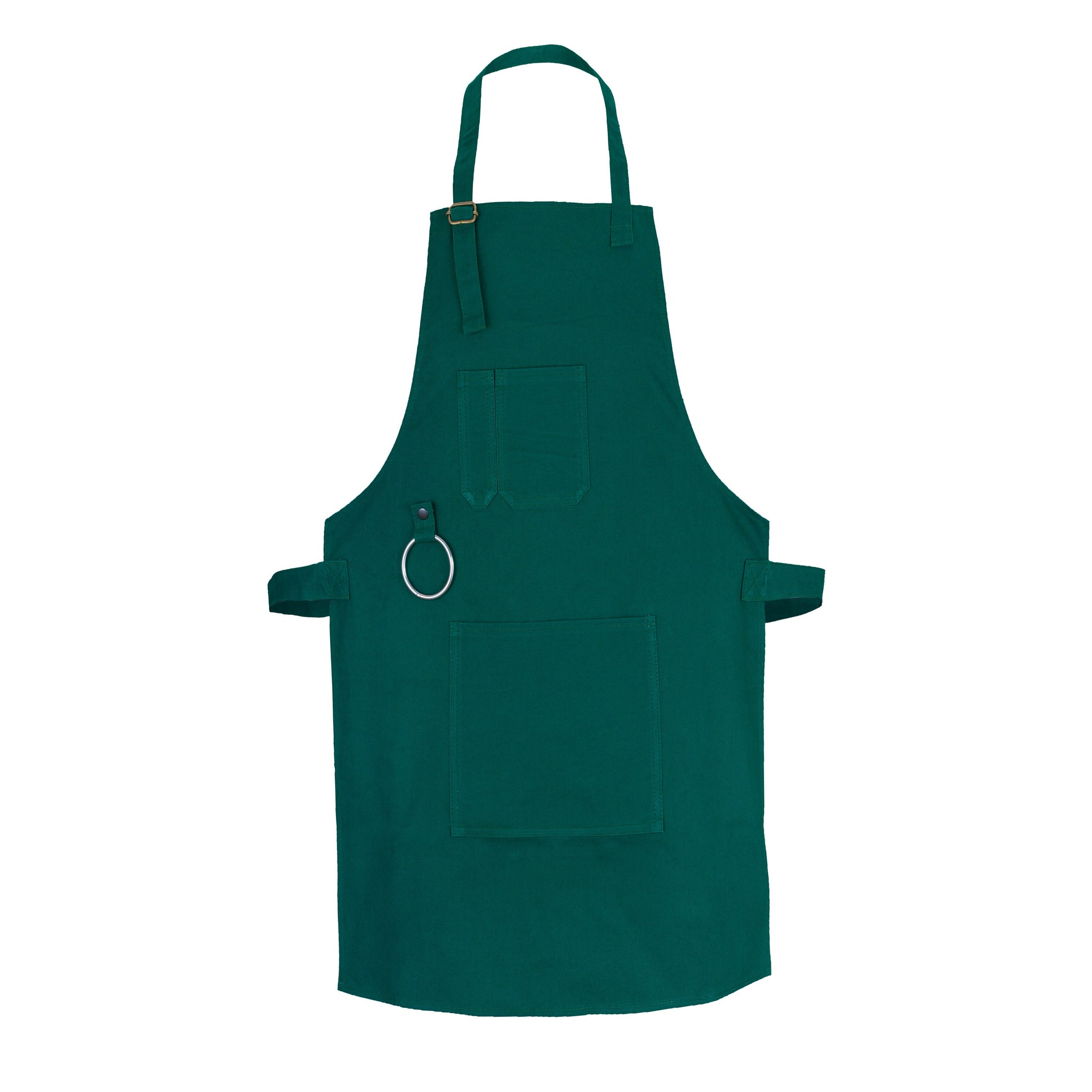 County Durham Washable Green Canvas apron with adjustable neck strap