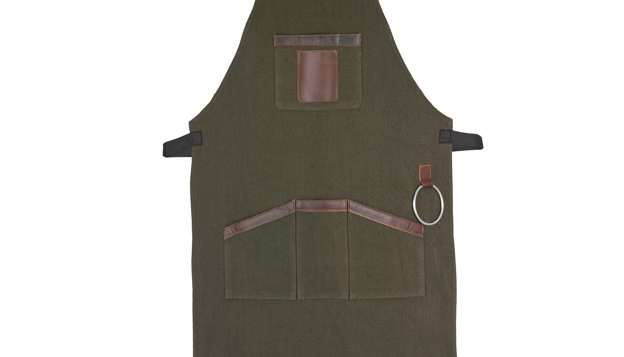 The City of London Olive Green Canvas Apron