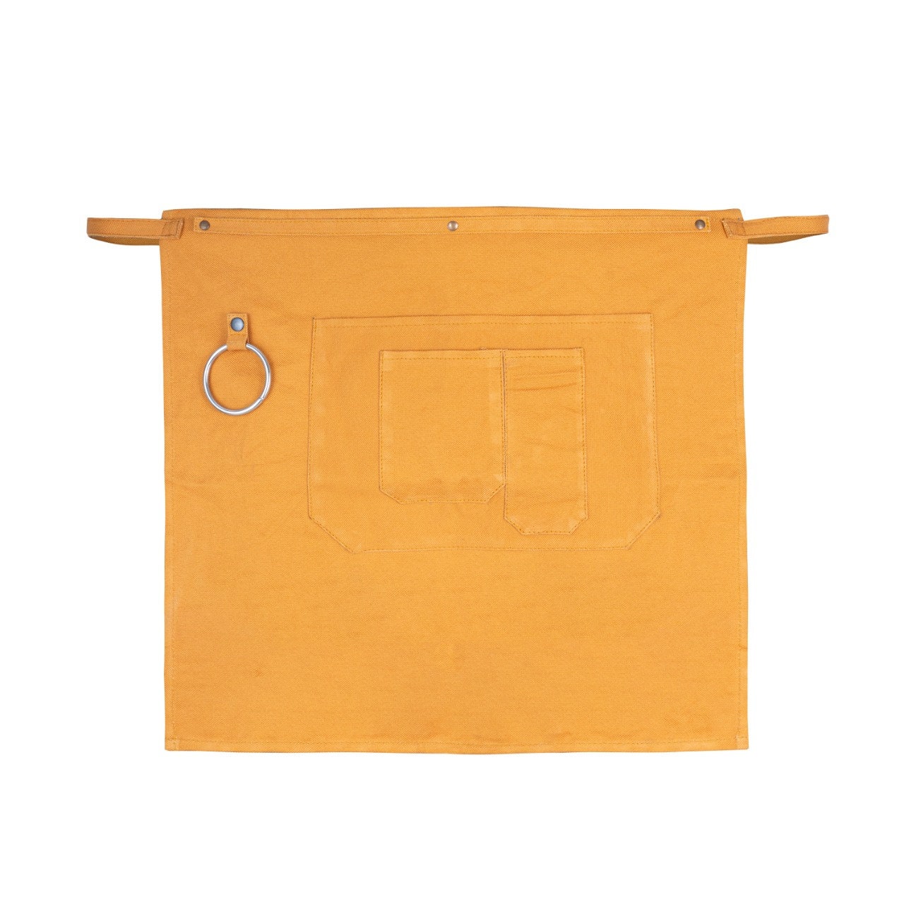 The Nottinghamshire Washable Mustard Canvas Half apron