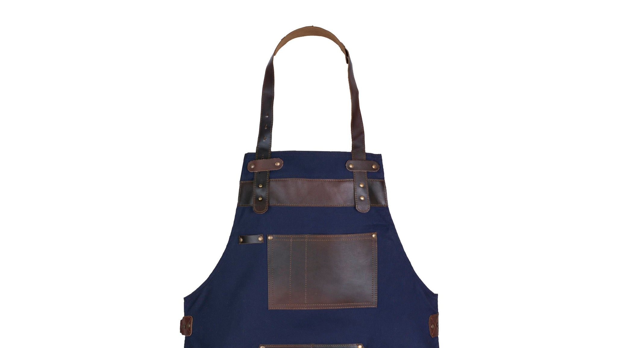 The Cheshire Blue Canvas Apron