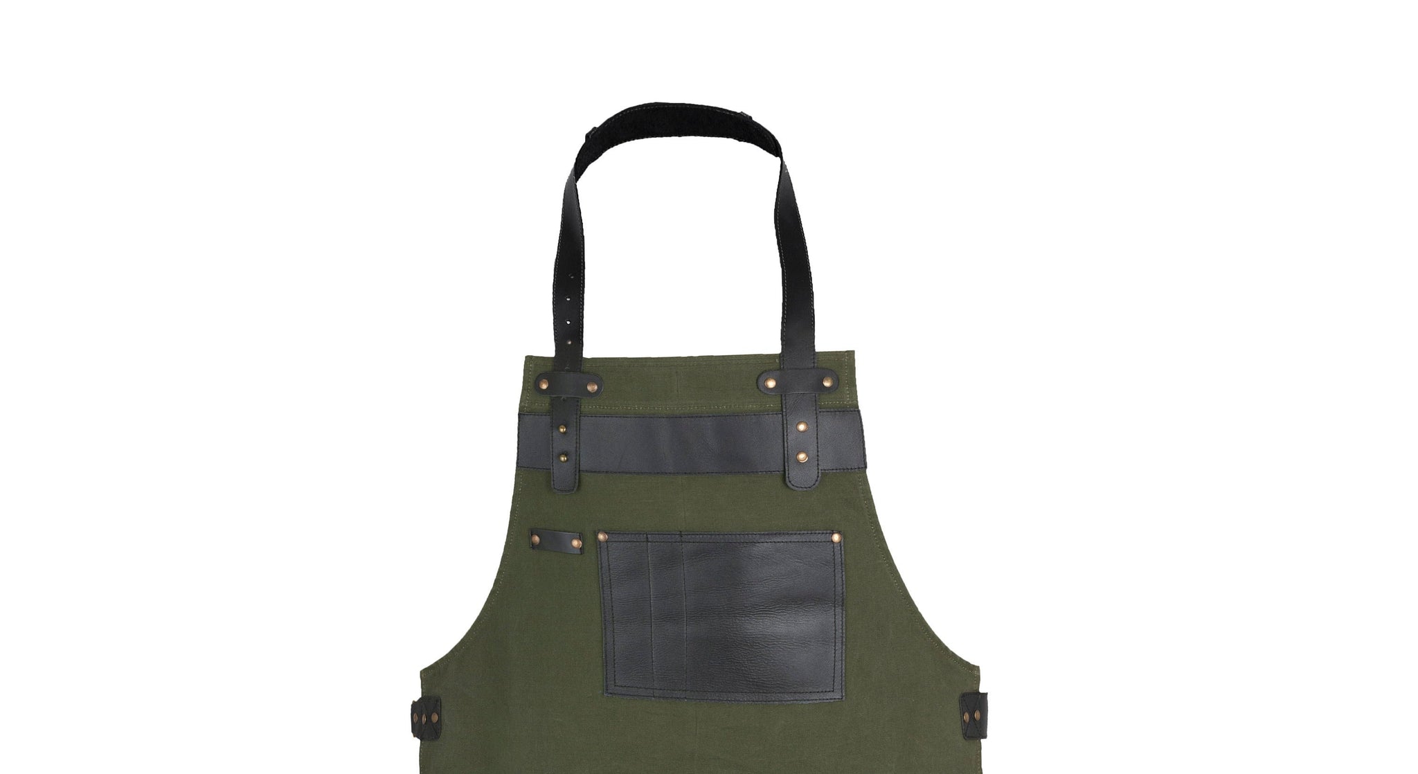 The Essex Olive Green Canvas Apron