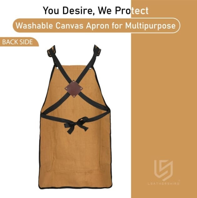 The Shropshire Brown Canvas Apron