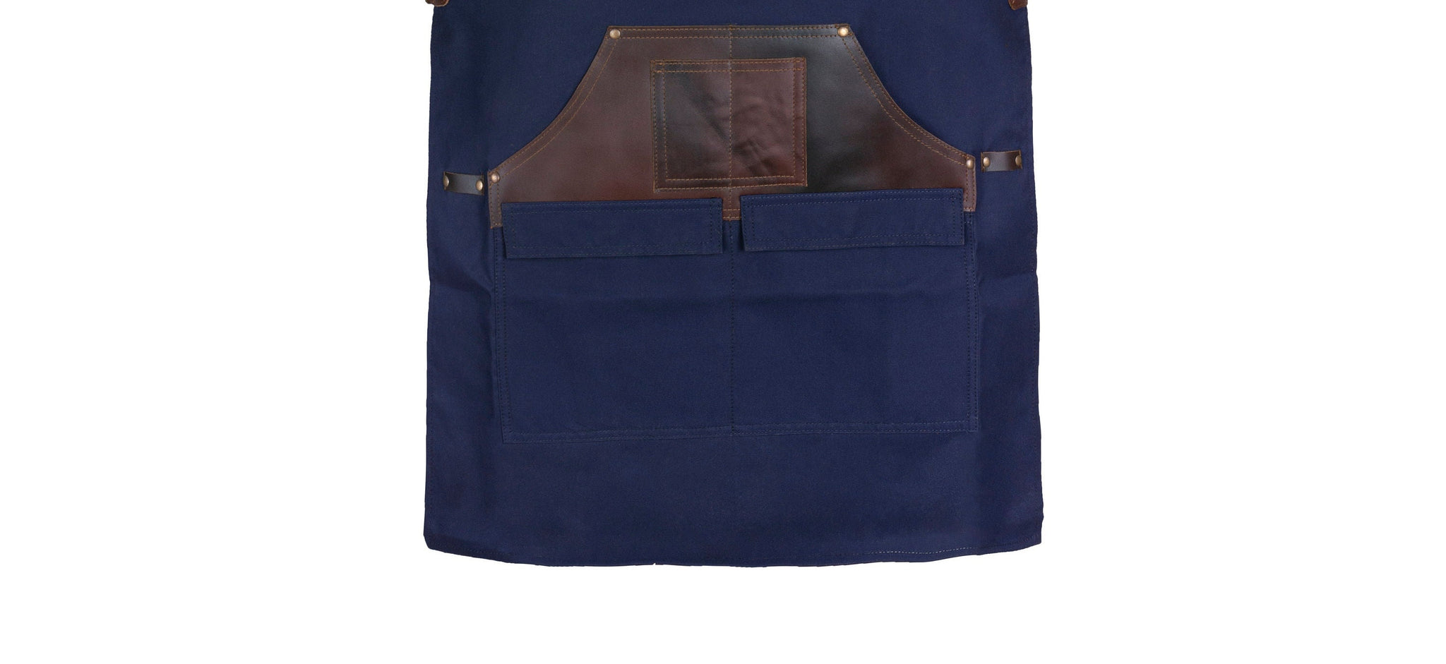 The Cheshire Blue Canvas Apron