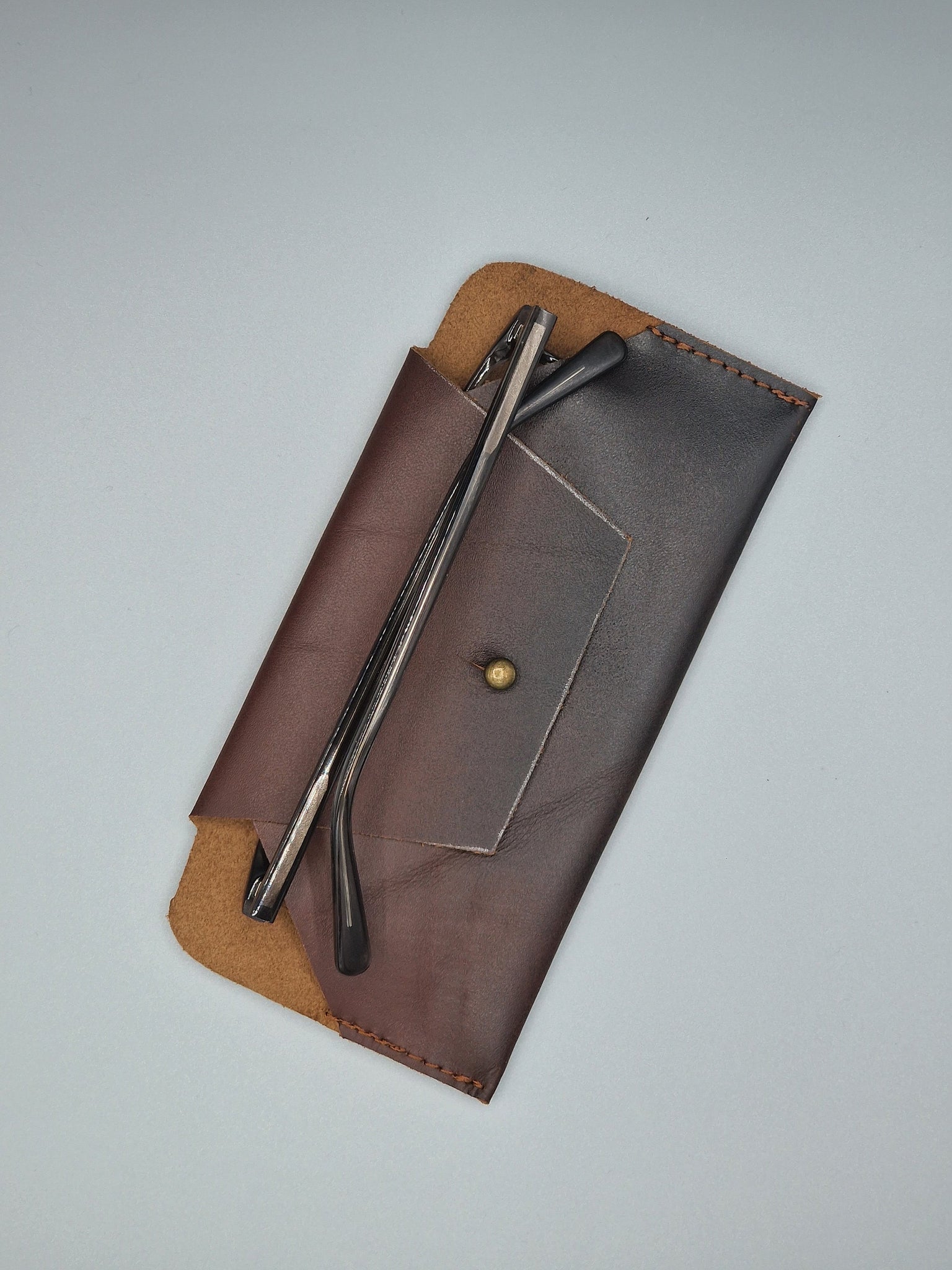 The Cumbria Leather Glasses Sleeve Minimalist Holder