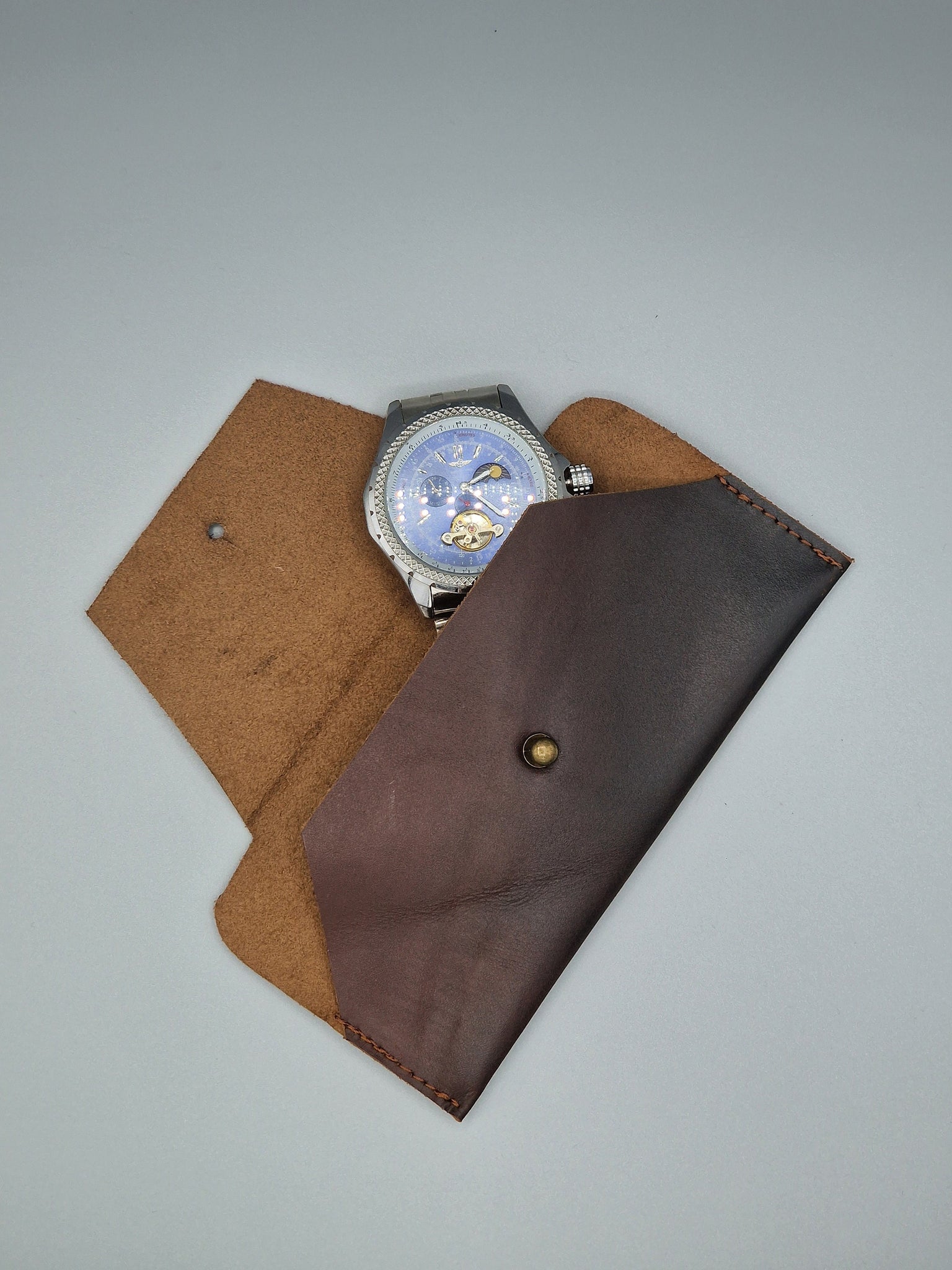 Staffordshire Leather Watch Sleeve Minimalist Holder