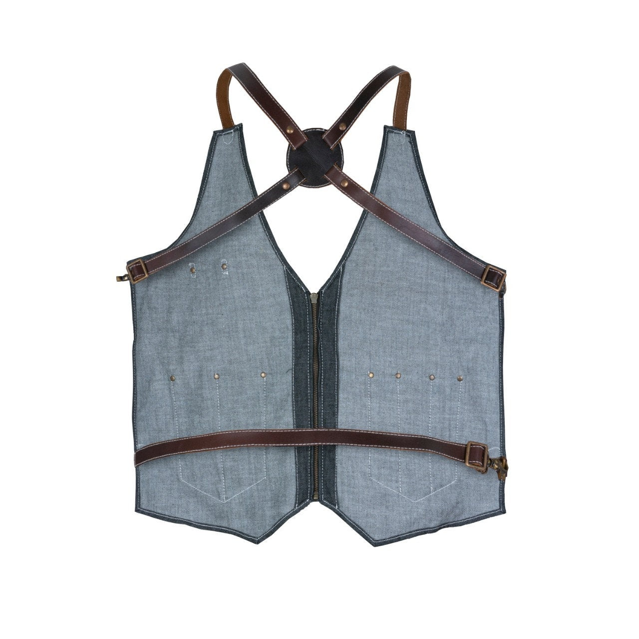 Buckinghamshire Black Denim Premium quality Barber Vest