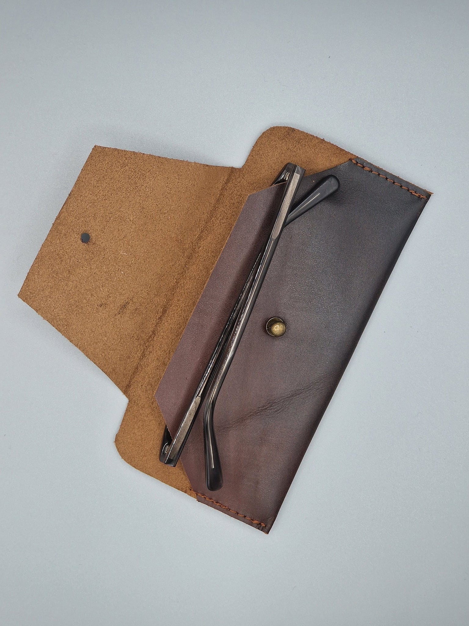 The Cumbria Leather Glasses Sleeve Minimalist Holder